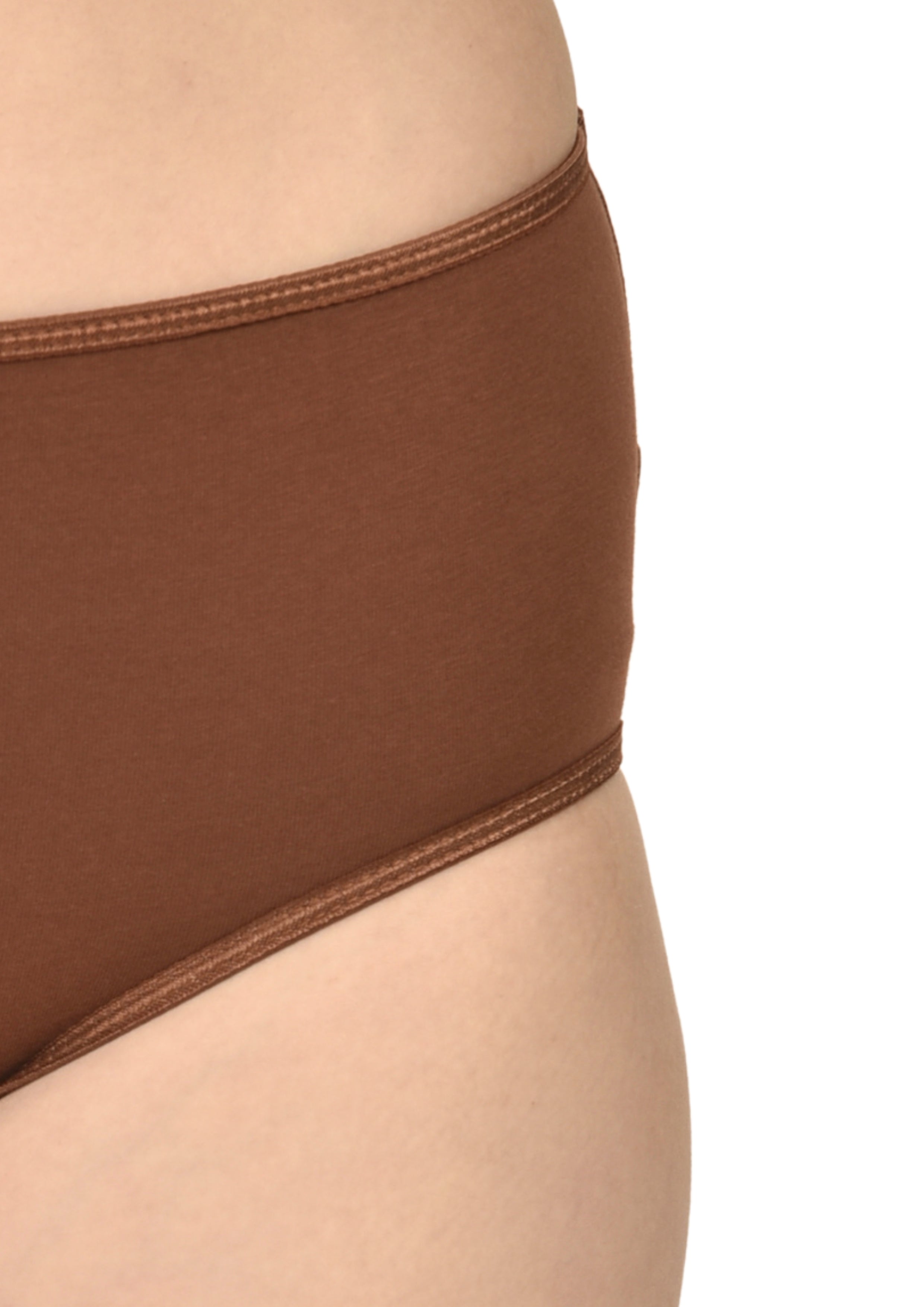 Women's Everyday Comfort Cotton Panties Pack of 3 – Brown, Pink & Peach