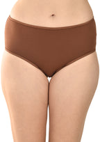 Women's Everyday Comfort Cotton Panties Pack of 3 – Brown, Pink & Peach