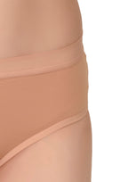 Women's Stretch-Fit Cotton Lycra Panties Pack of 3 – Brown, Coral Pink & Camel