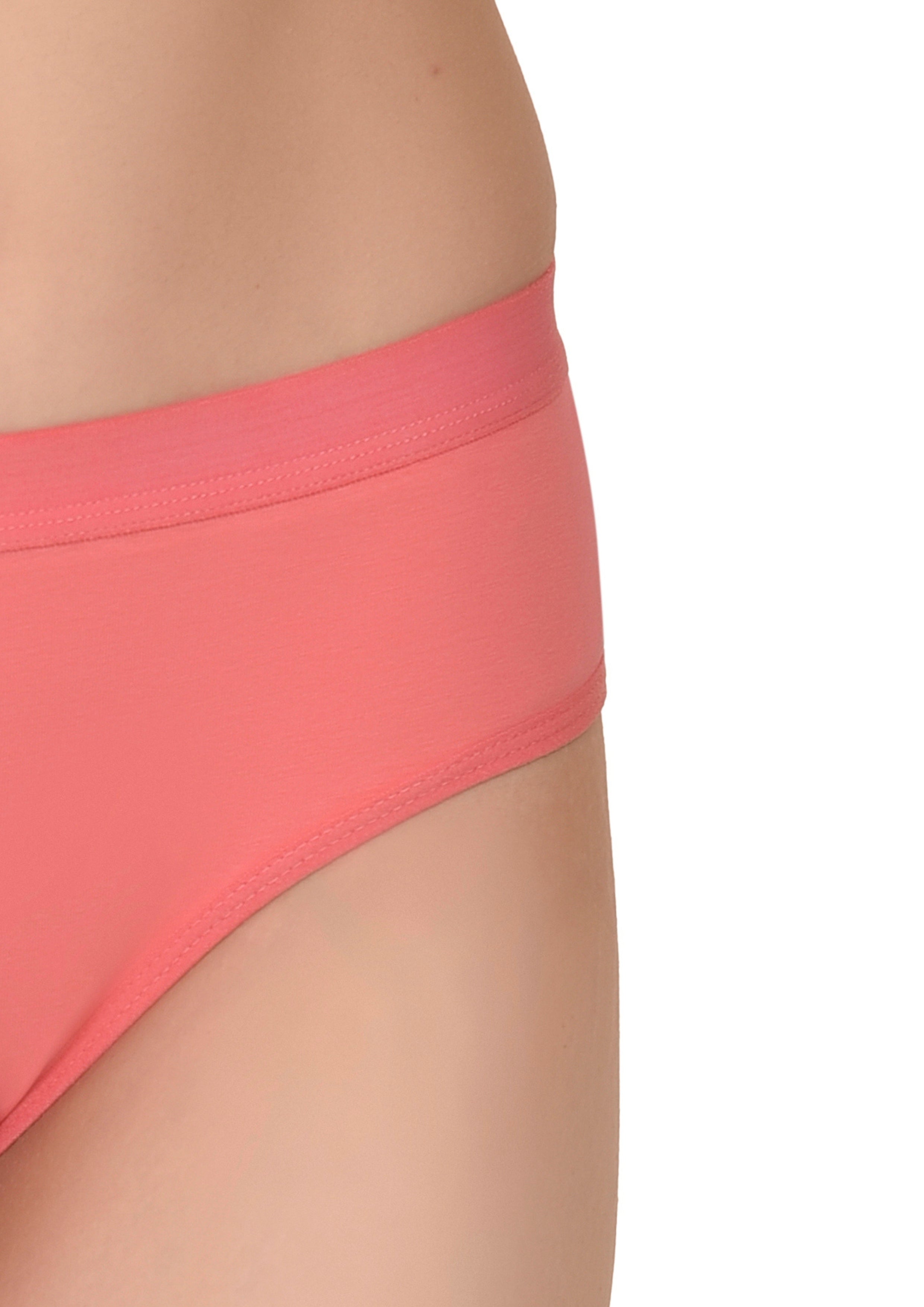 Women's Stretch-Fit Cotton Lycra Panties Pack of 3 – Brown, Coral Pink & Camel