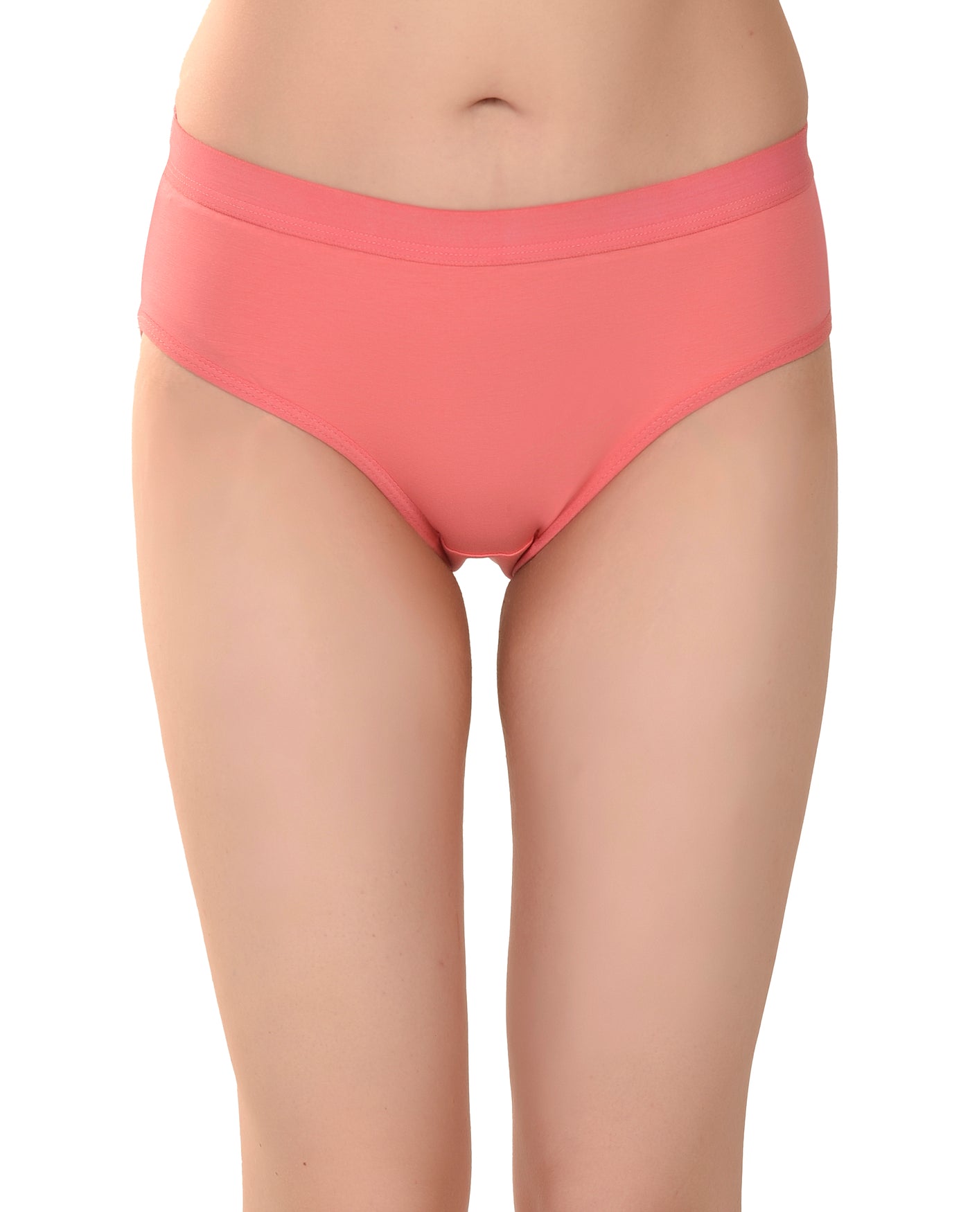 Women's Stretch-Fit Cotton Lycra Panties Pack of 3 – Brown, Coral Pink & Camel
