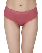 Women's Stretch-Fit Cotton Lycra Panties Pack of 3 – Dusty Rose, Purple & Pink