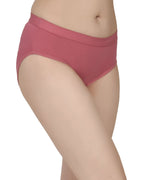 Women's Stretch-Fit Cotton Lycra Panties Pack of 3 – Dusty Rose, Purple & Pink
