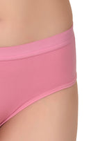 Women's Stretch-Fit Cotton Lycra Panties Pack of 3 – Dusty Rose, Purple & Pink