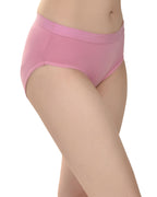 Women's Stretch-Fit Cotton Lycra Panties Pack of 3 – Dusty Rose, Purple & Pink