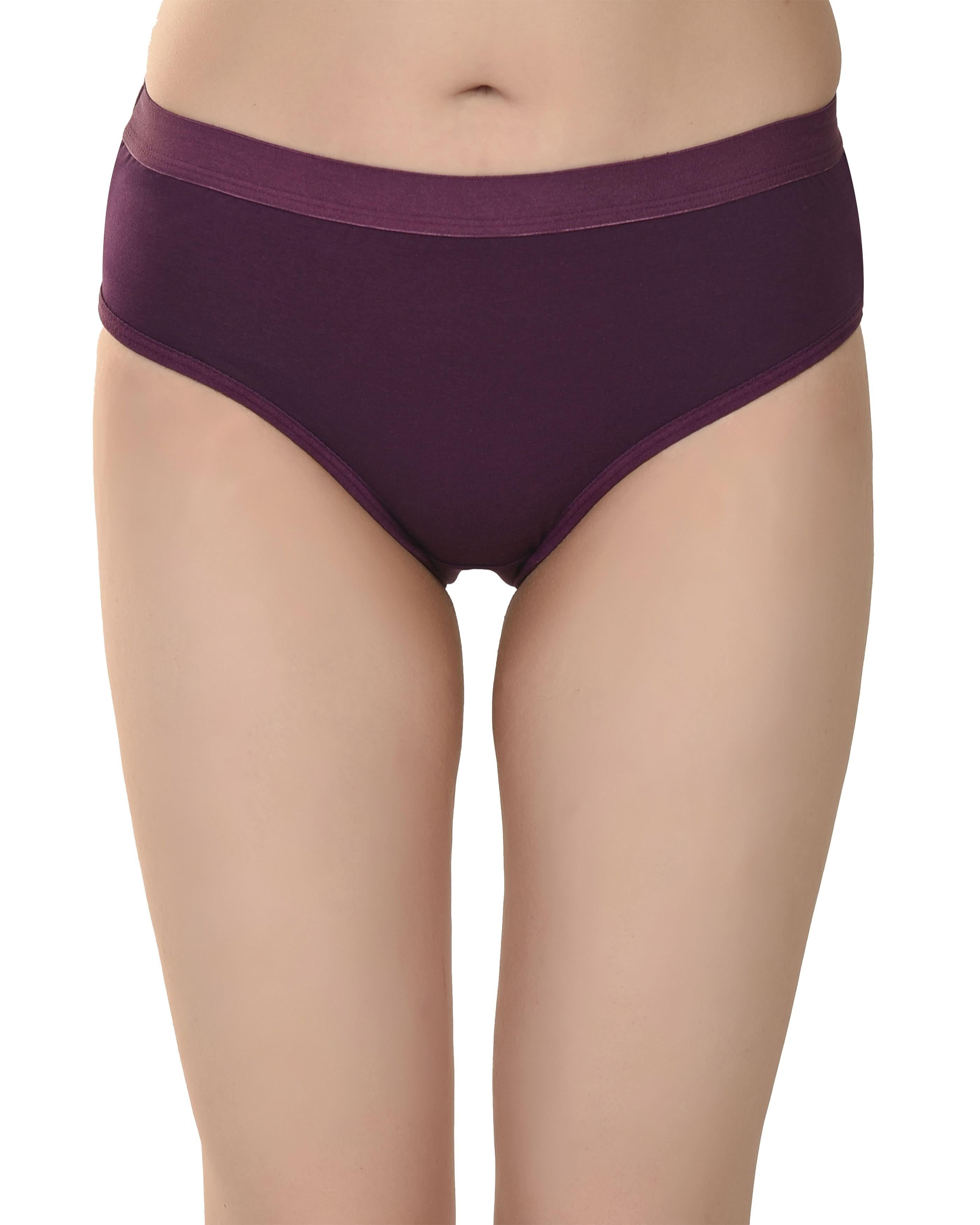 Women's Stretch-Fit Cotton Lycra Panties Pack of 3 – Dusty Rose, Purple & Pink