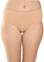 Women's Everyday Comfort Cotton Panties Pack of 3 – Brown, Pink & Peach