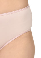 Women's Everyday Comfort Cotton Panties Pack of 3 – Brown, Pink & Peach