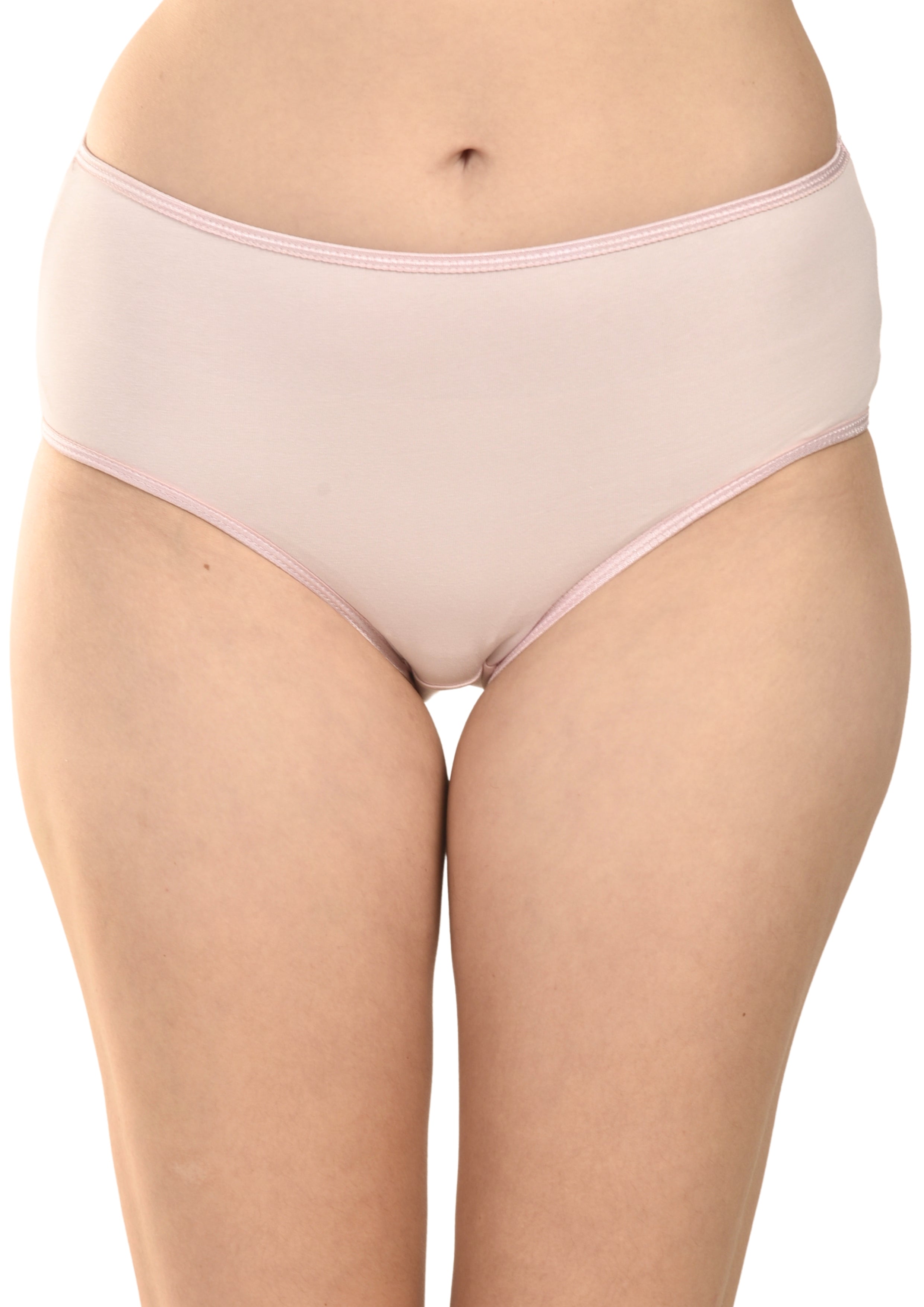 Women's Everyday Comfort Cotton Panties Pack of 3 – Brown, Pink & Peach