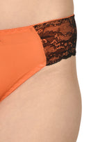 Women's Stretch Lace Panties Pack of 3 – Pink, Orange & Grey