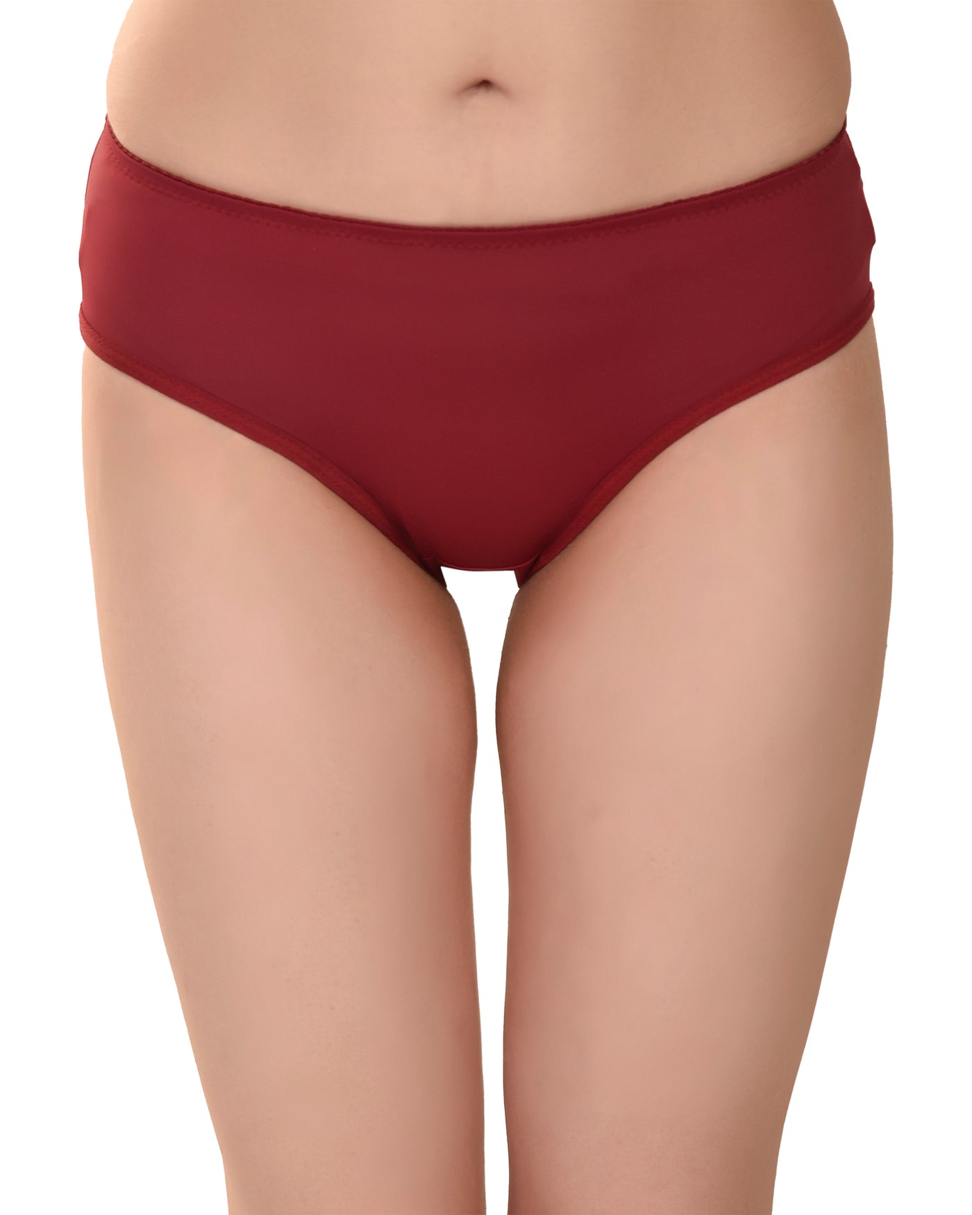 Women's Silky Nylon Modal Panties Pack of 3 – Brown, Maroon & Purple