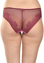 Women's Delicate Lace Panties Pack of 2 – Peach & Wine