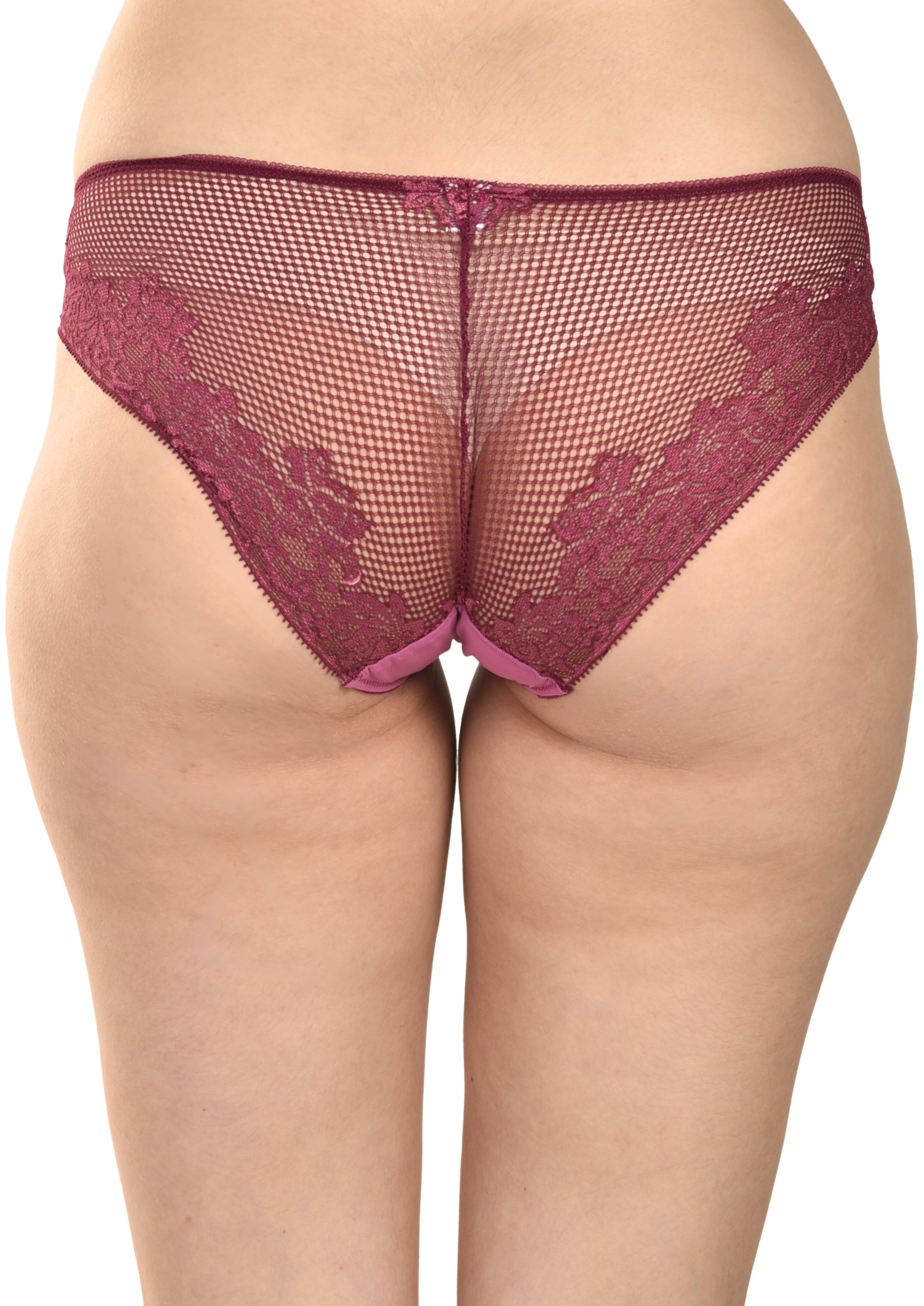 Women's Delicate Lace Panties Pack of 2 – Peach & Wine
