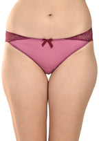 Women's Delicate Lace Panties Pack of 2 – Peach & Wine
