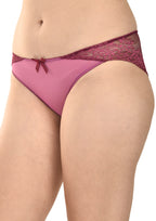 Women's Delicate Lace Panties Pack of 2 – Peach & Wine