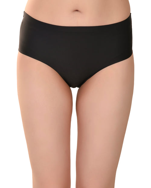Women's Seamless Cotton Panties Pack of 3 – Black