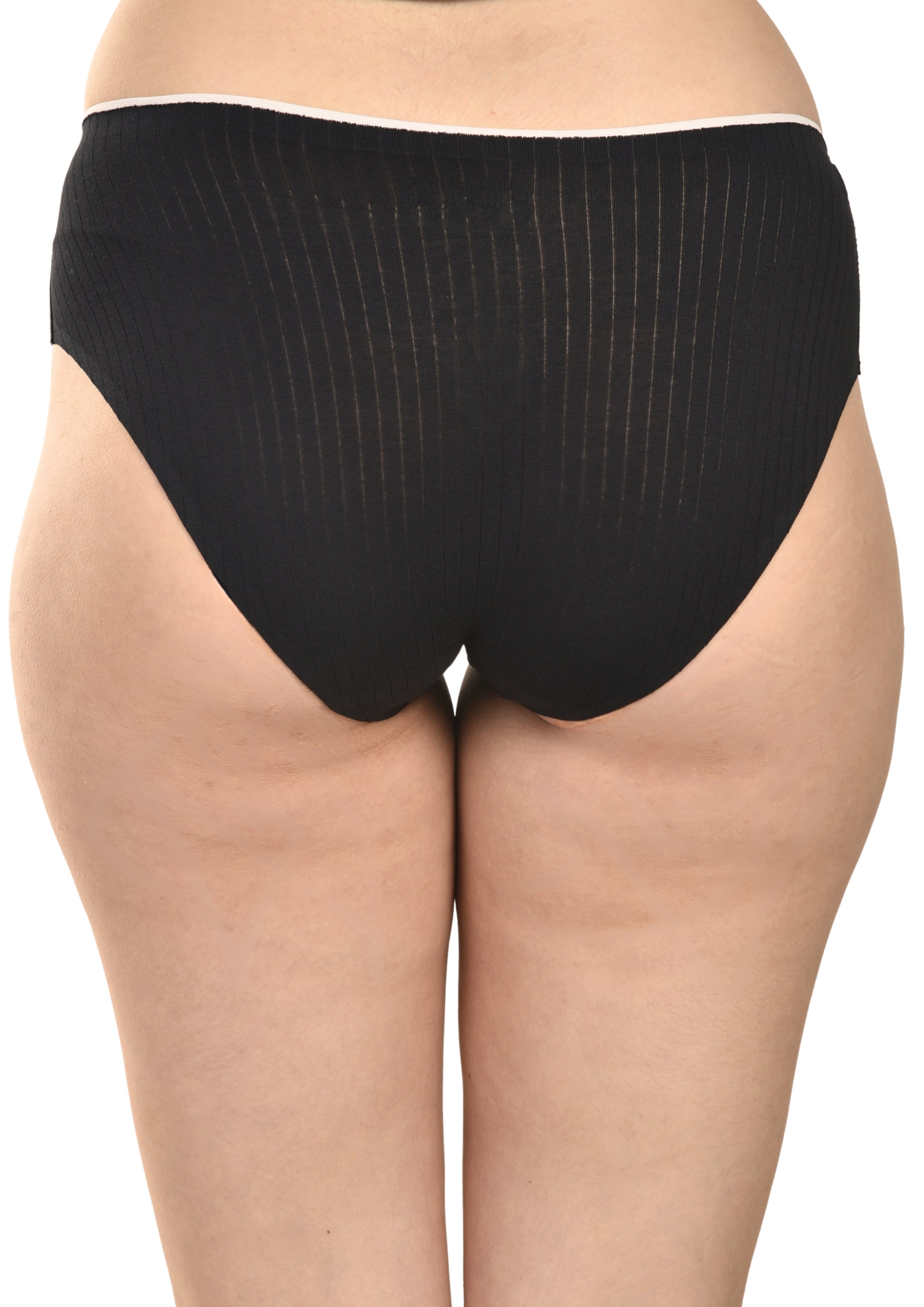 Seamless Cotton Black Panty Set Pack 0f 3