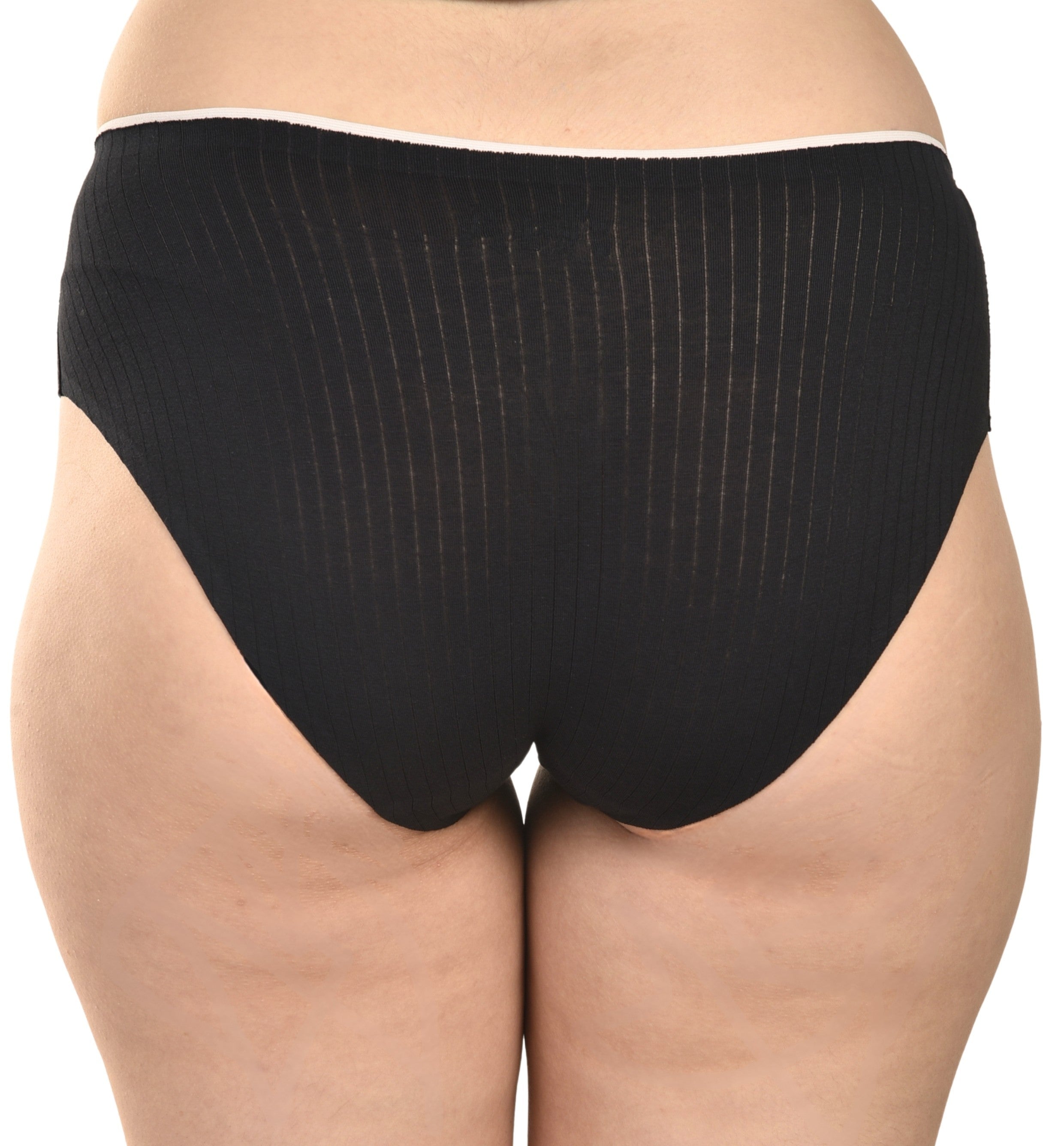 Seamless Cotton Black Panty Set Pack 0f 3