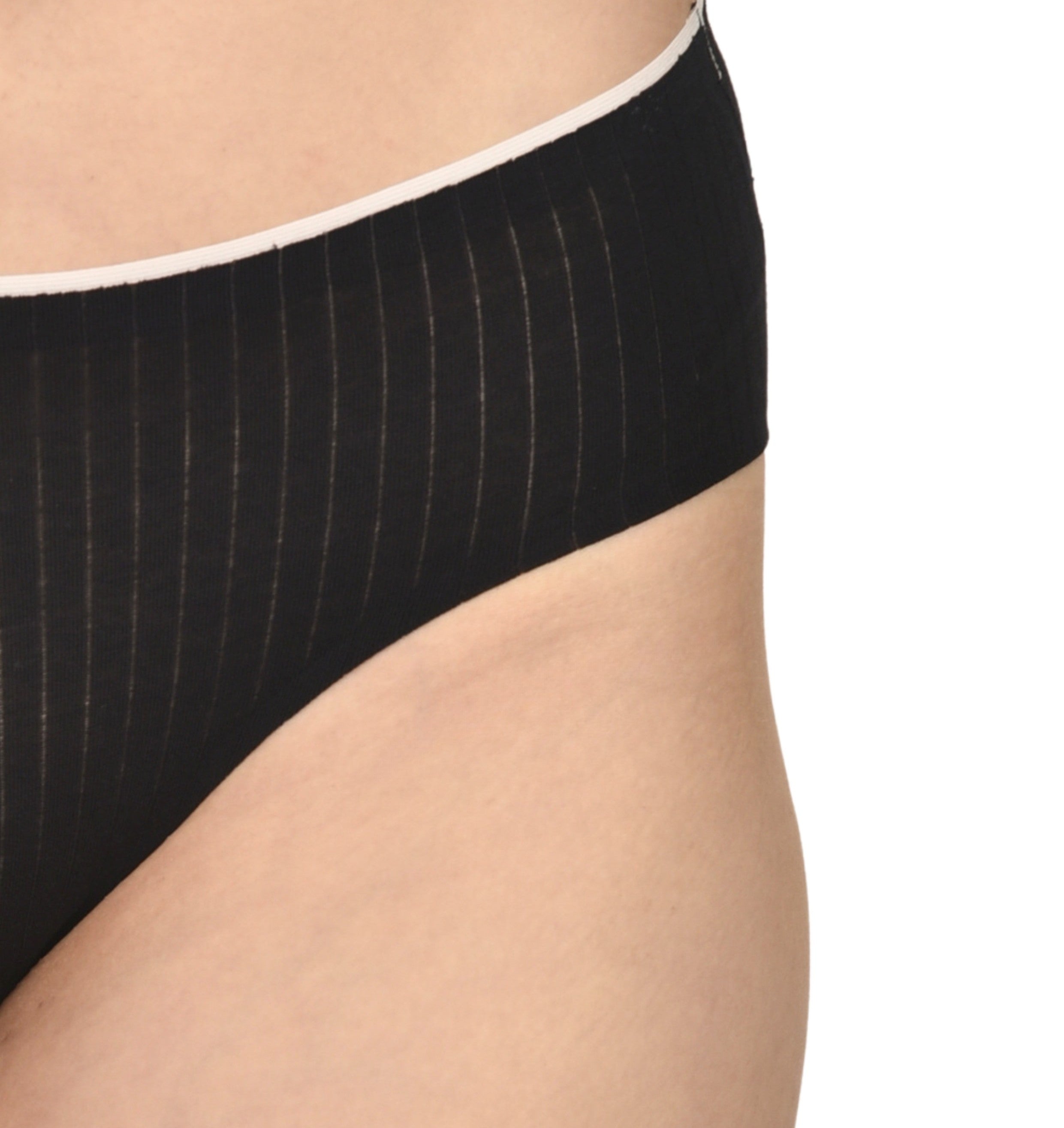 Seamless Cotton Black Panty Set Pack 0f 3