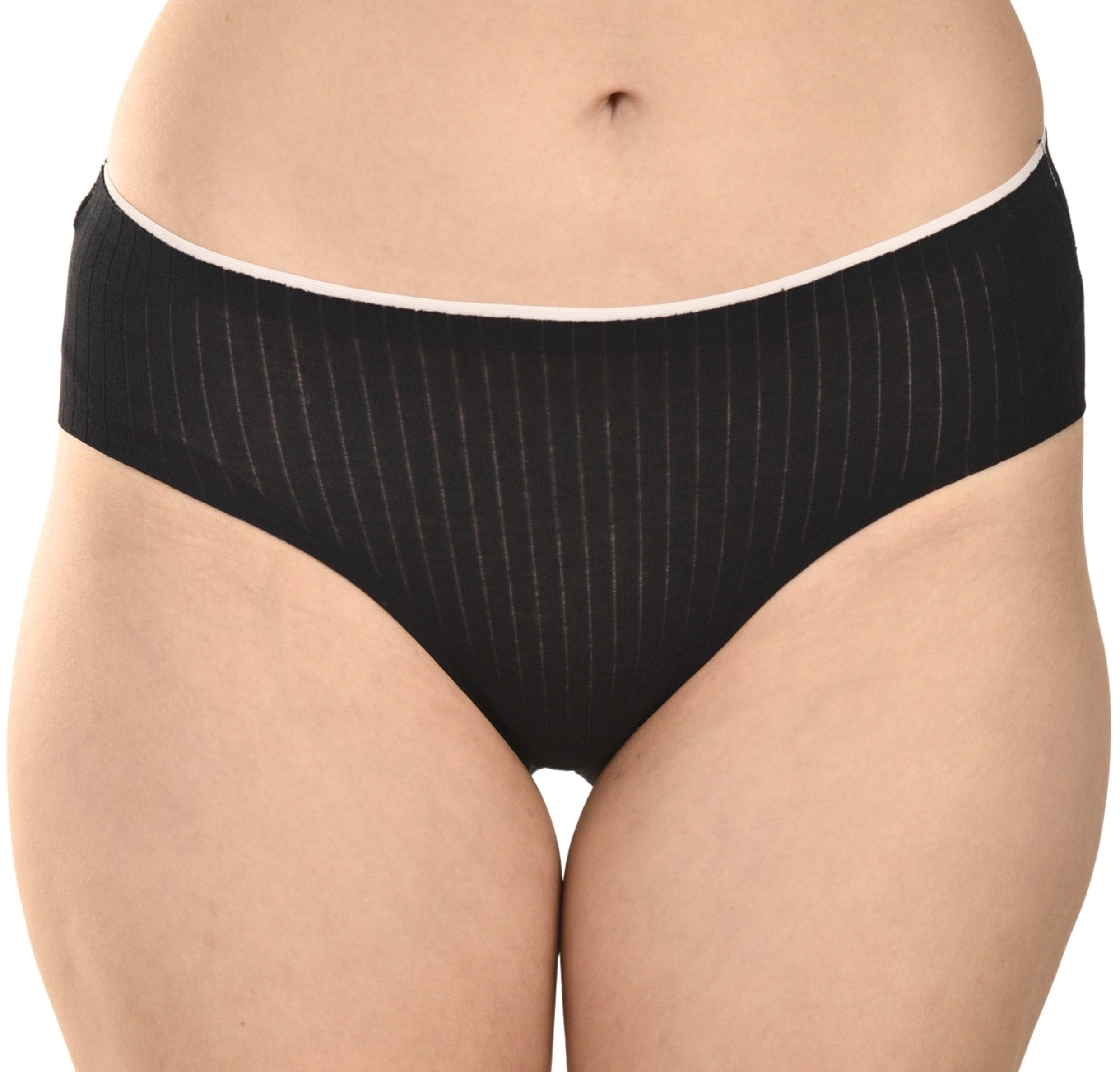 Seamless Cotton Black Panty Set Pack 0f 3