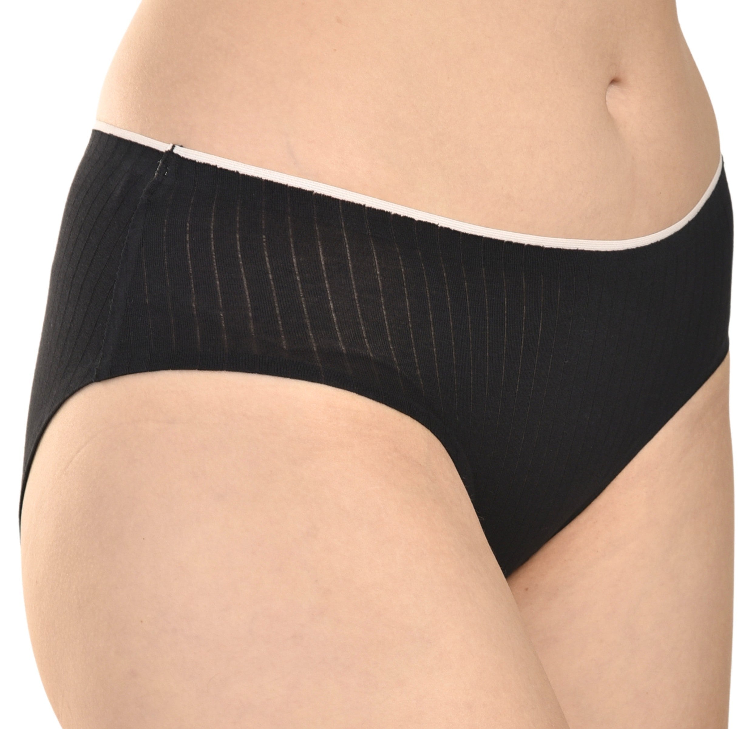 Seamless Cotton Black Panty Set Pack 0f 3