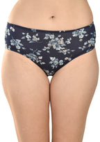 Women's Printed Cotton Panties Pack of 3 – Blue, White & Pink