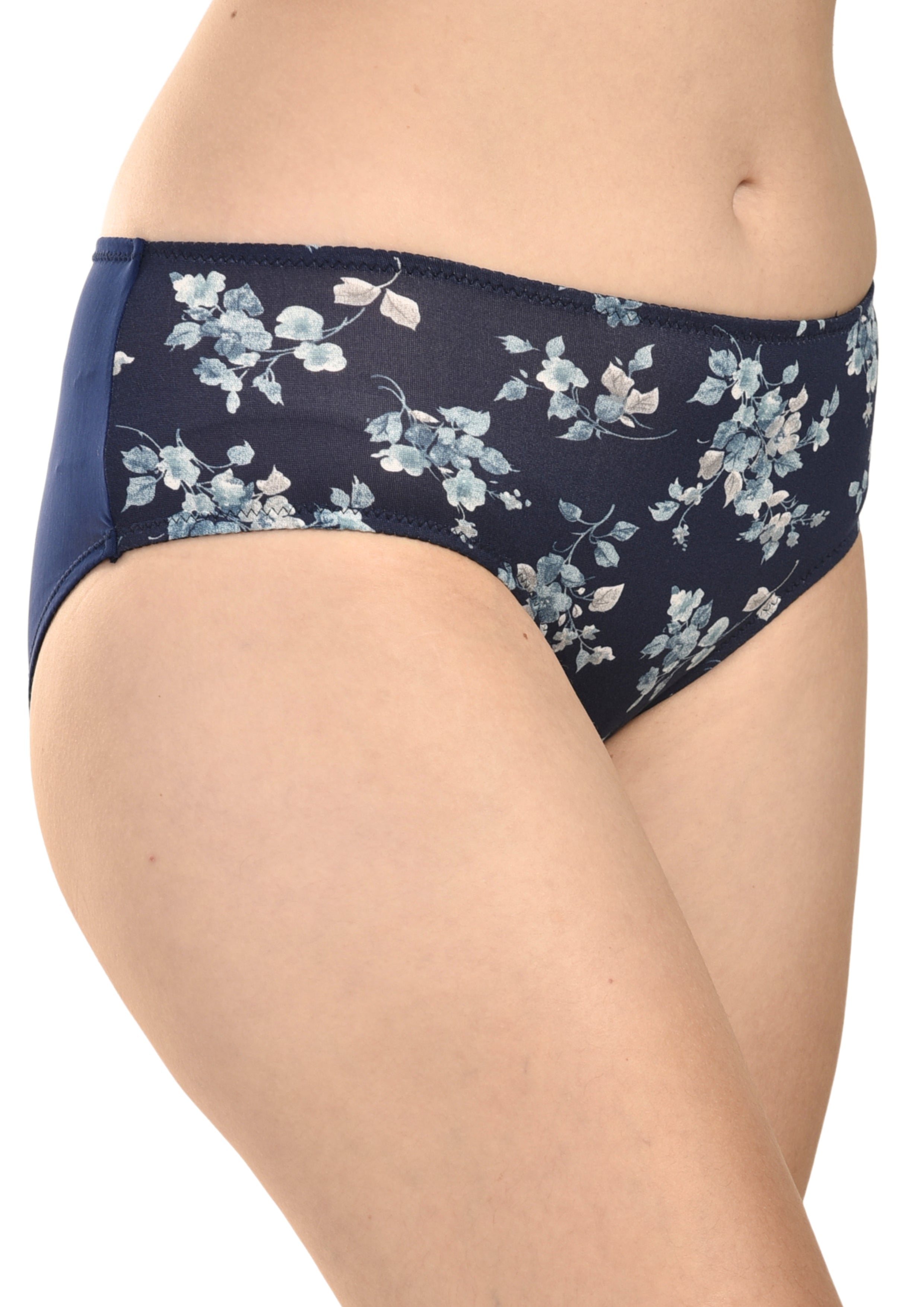 Women's Printed Cotton Panties Pack of 3 – Blue, White & Pink