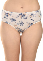 Women's Printed Cotton Panties Pack of 3 – Blue, White & Pink