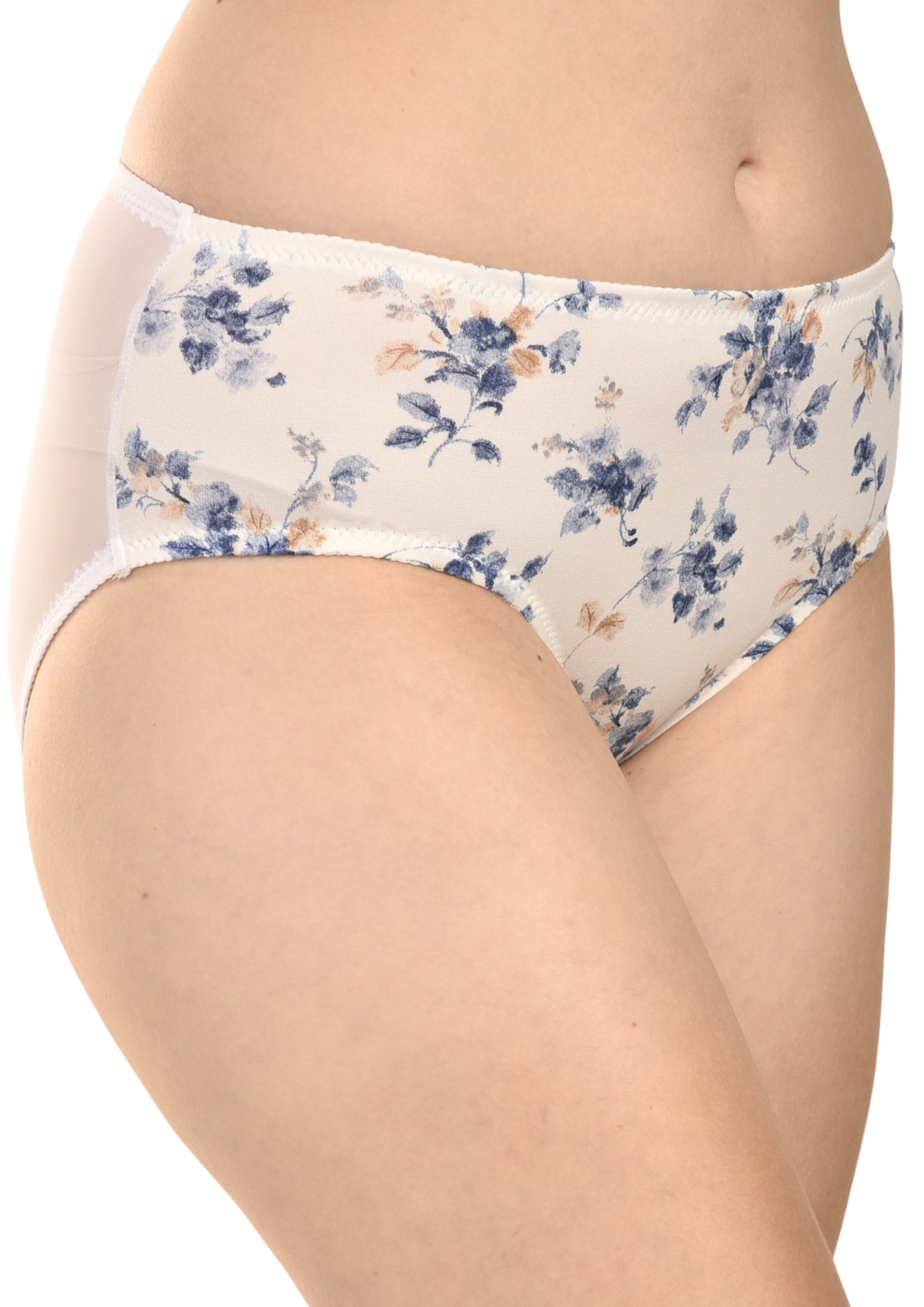 Women's Printed Cotton Panties Pack of 3 – Blue, White & Pink