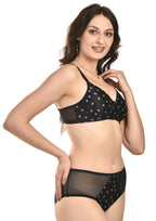 Women's Stretch-Fit Cotton Blend Panties Pack of 2 – Black & Skin Tone