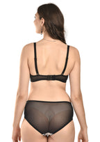 Women's Stretch-Fit Cotton Blend Panties Pack of 2 – Black & Red