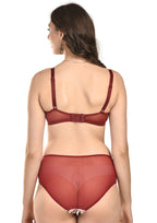 Women's Stretch-Fit Cotton Blend Panties Pack of 2 – Black & Red