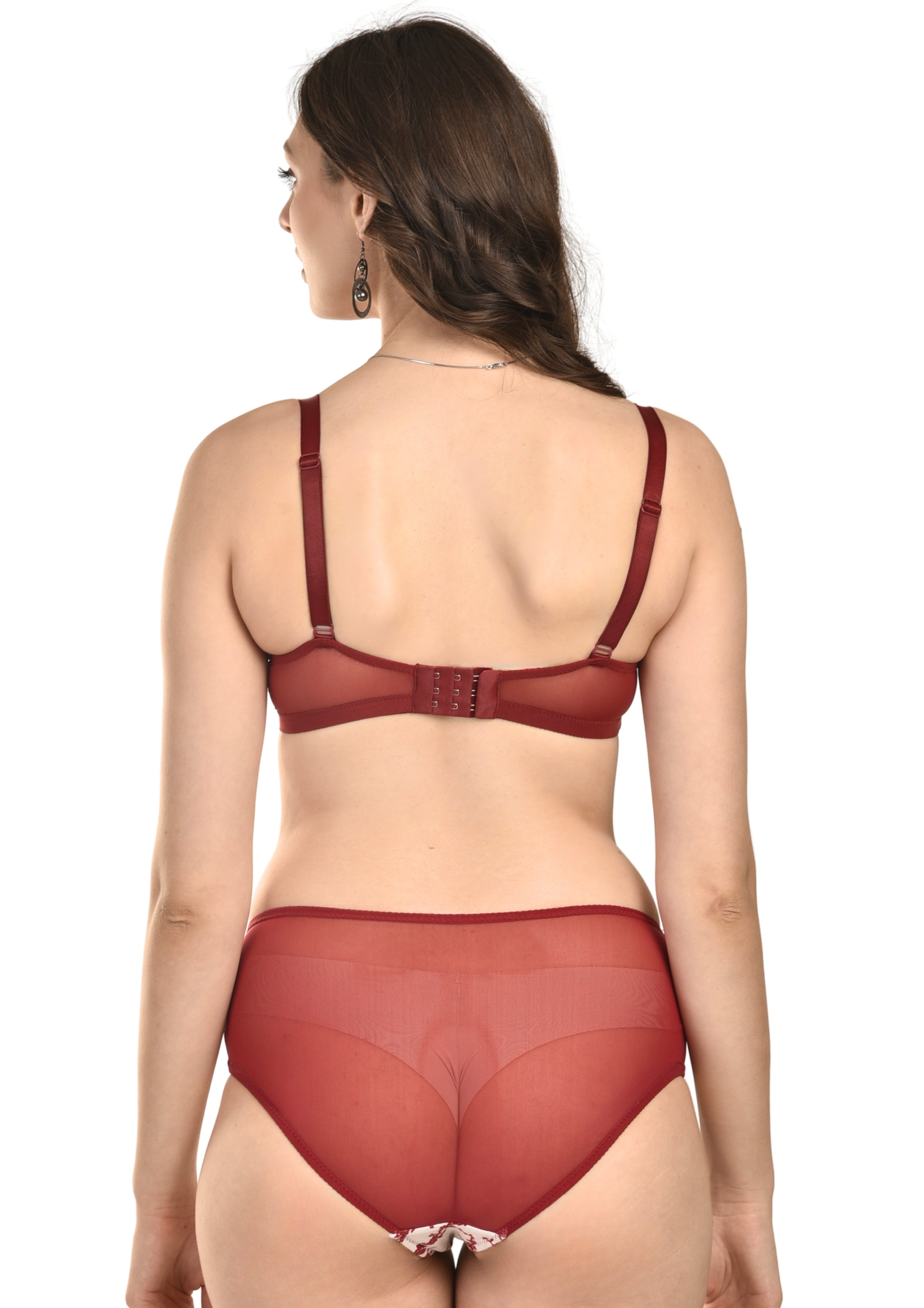 Women's Stretch-Fit Cotton Blend Panties Pack of 2 – Black & Red