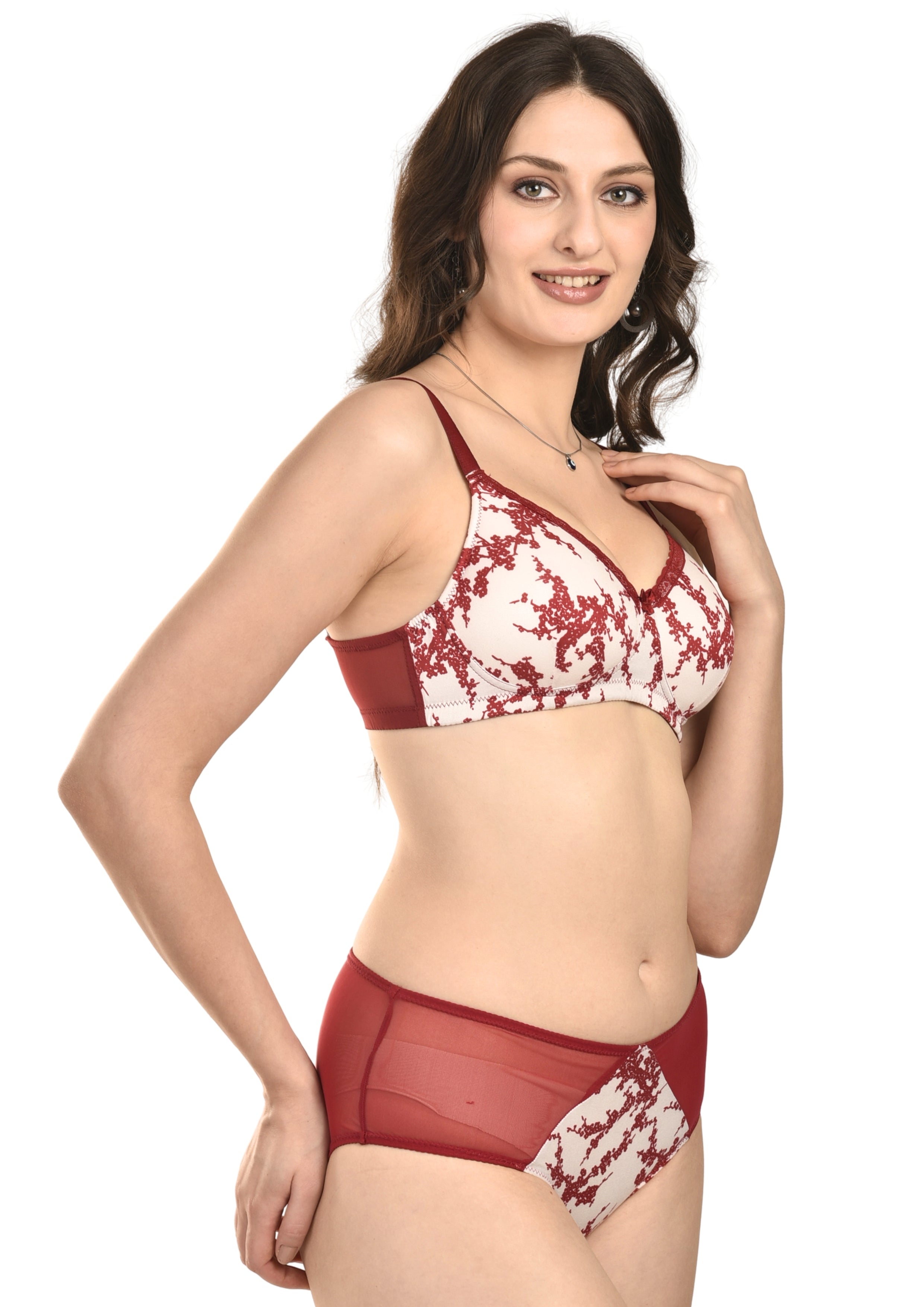 Women's Stretch-Fit Cotton Blend Panties Pack of 2 – Black & Red